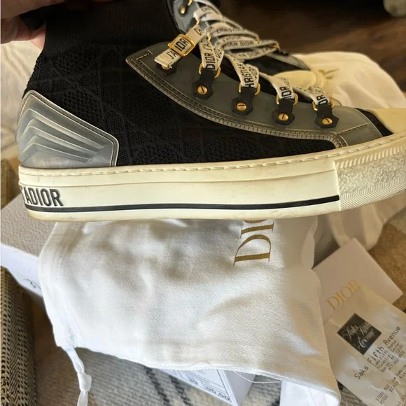 Converse Scarpe Di Dior Sneakers Dior B23 High Top Logo Oblique